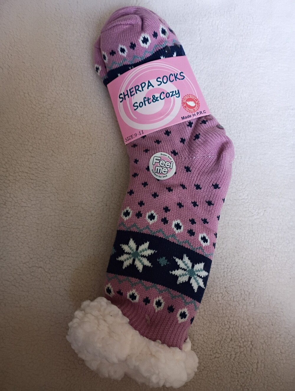 Sherpa Socks Soft & Cozy- Various Colors/Designs - Picture 6 of 10